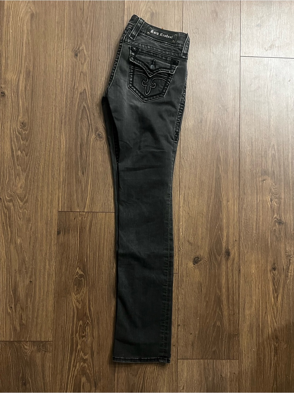 Rock Revival Women's Black Straight Leg Jeans